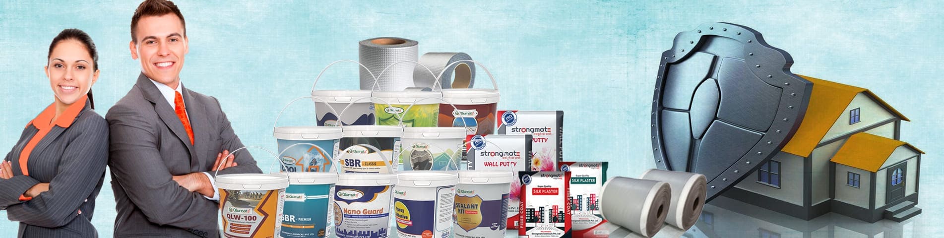 Rubberized elastomeric Waterproof Liquid Membrane Products.